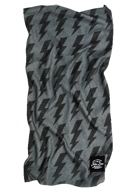 John Doe Tunnel Scarf - Black Grey Flash