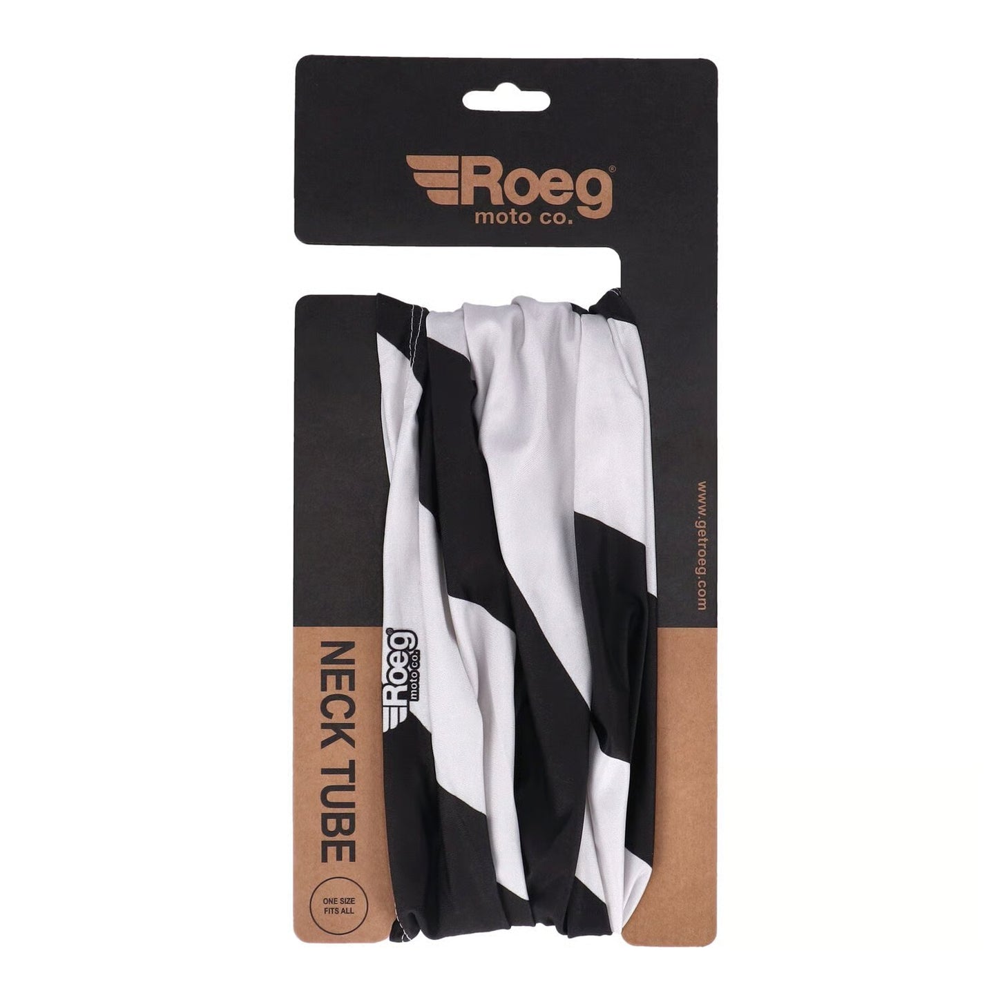 Roeg Striped tunnel offwhite/black