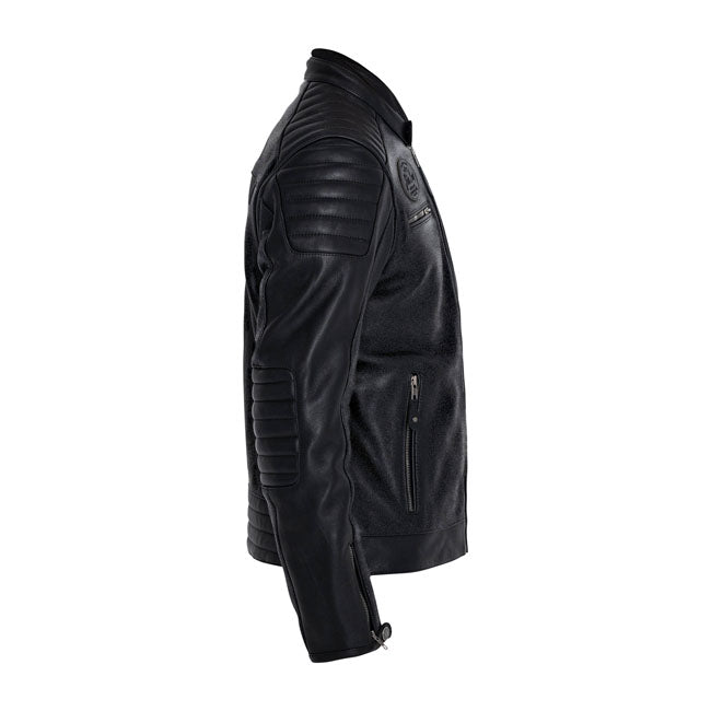 John Doe 'Dexter' Leather Motorcycle Jacket Black