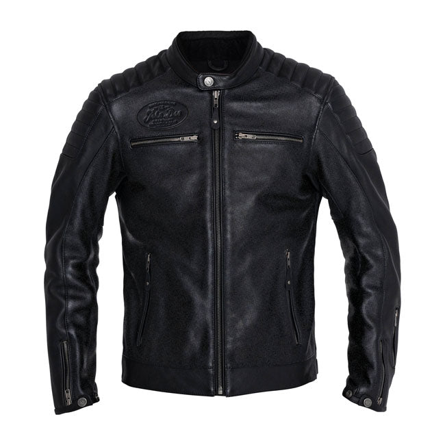 John Doe 'Dexter' Leather Motorcycle Jacket Black