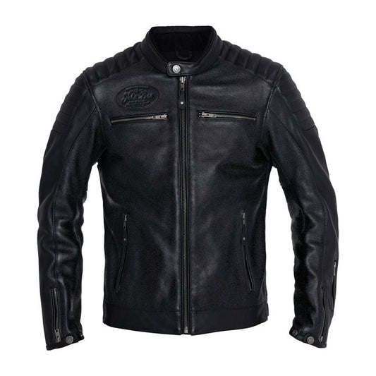 John Doe 'Dexter' Leather Motorcycle Jacket Black