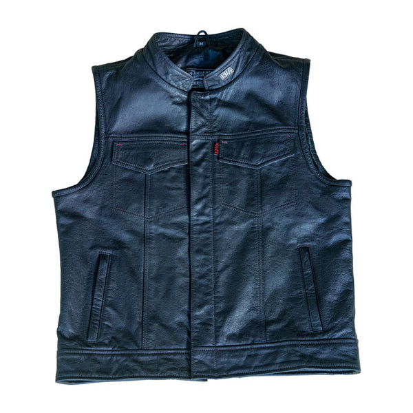 leather motor cycle vest