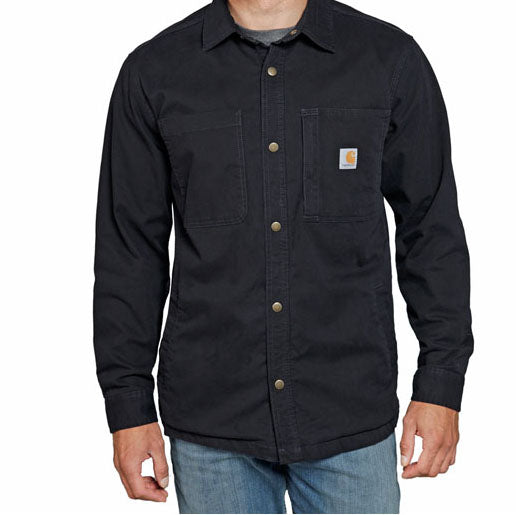 Carhartt Blanket Lined Denim Shirt Jacket - Black