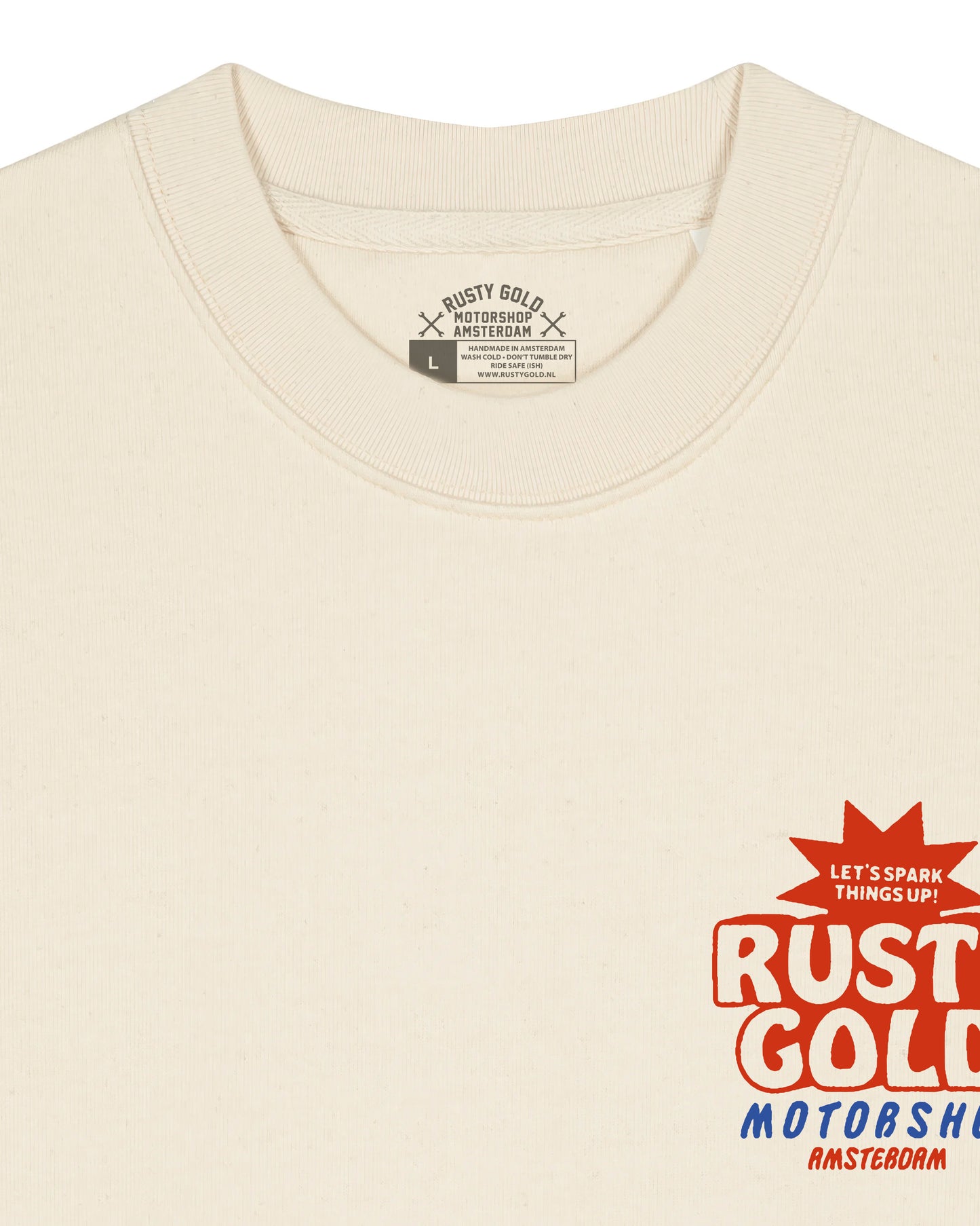 Rusty Gold Spark Sweater bone white