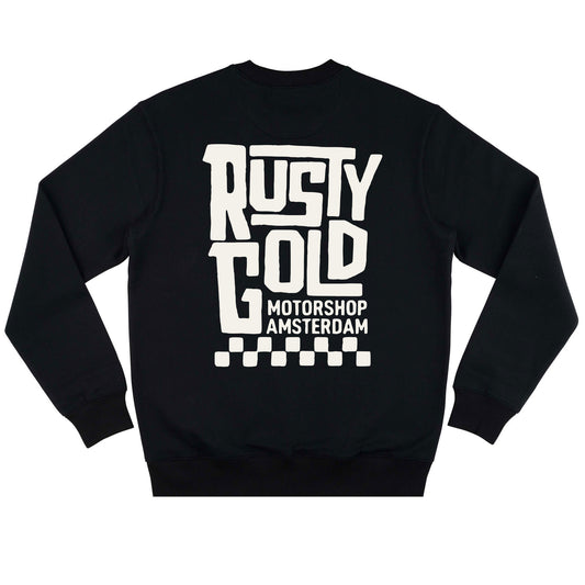 Rusty Gold Finish Sweater Black