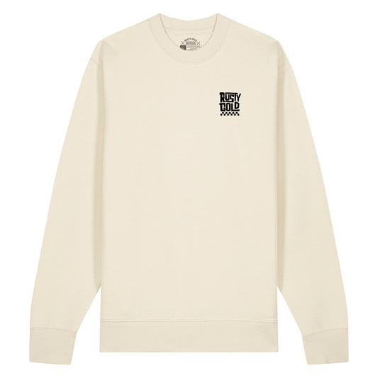 Rusty Gold Finish Sweater bone white