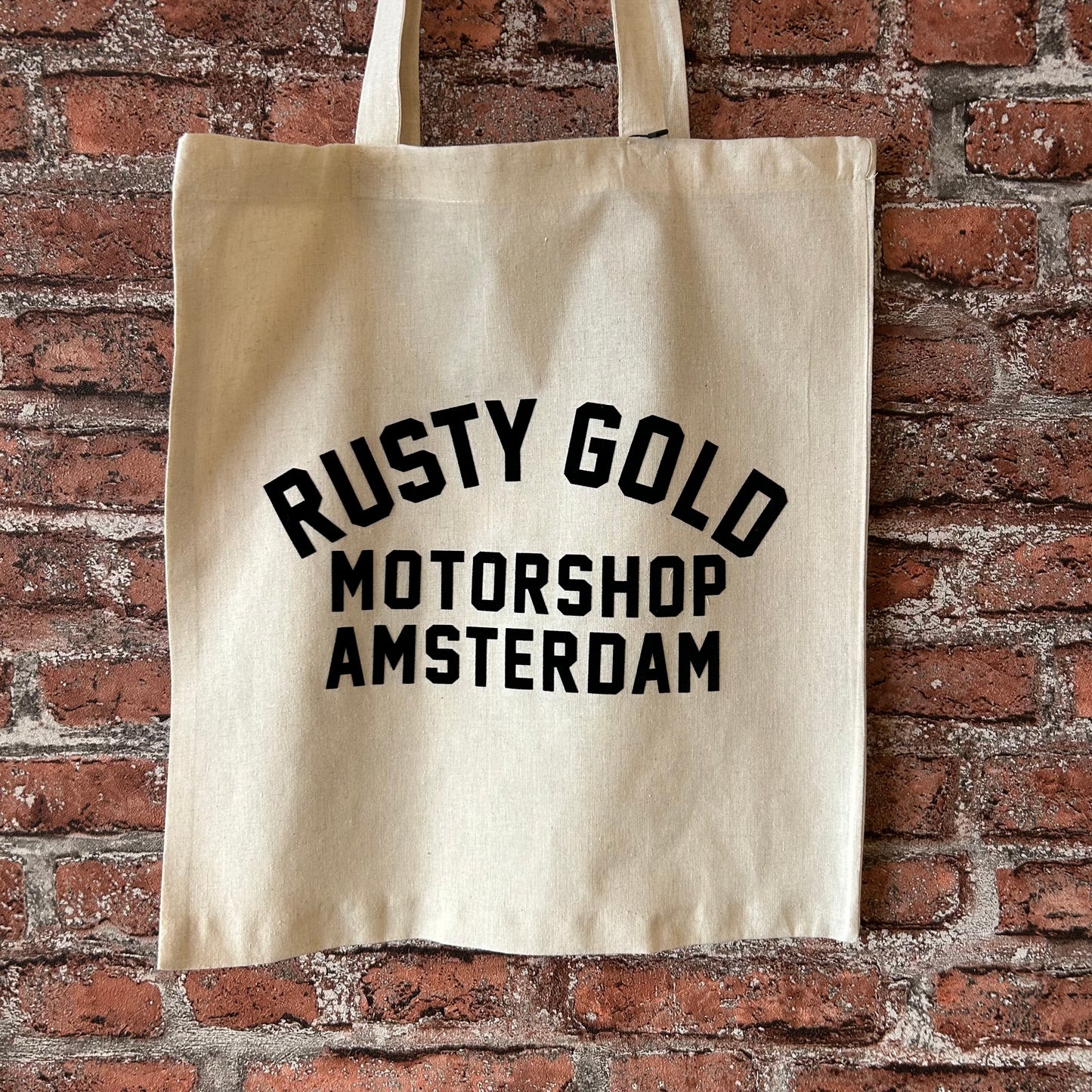Rusty Gold tote bag Race Logo