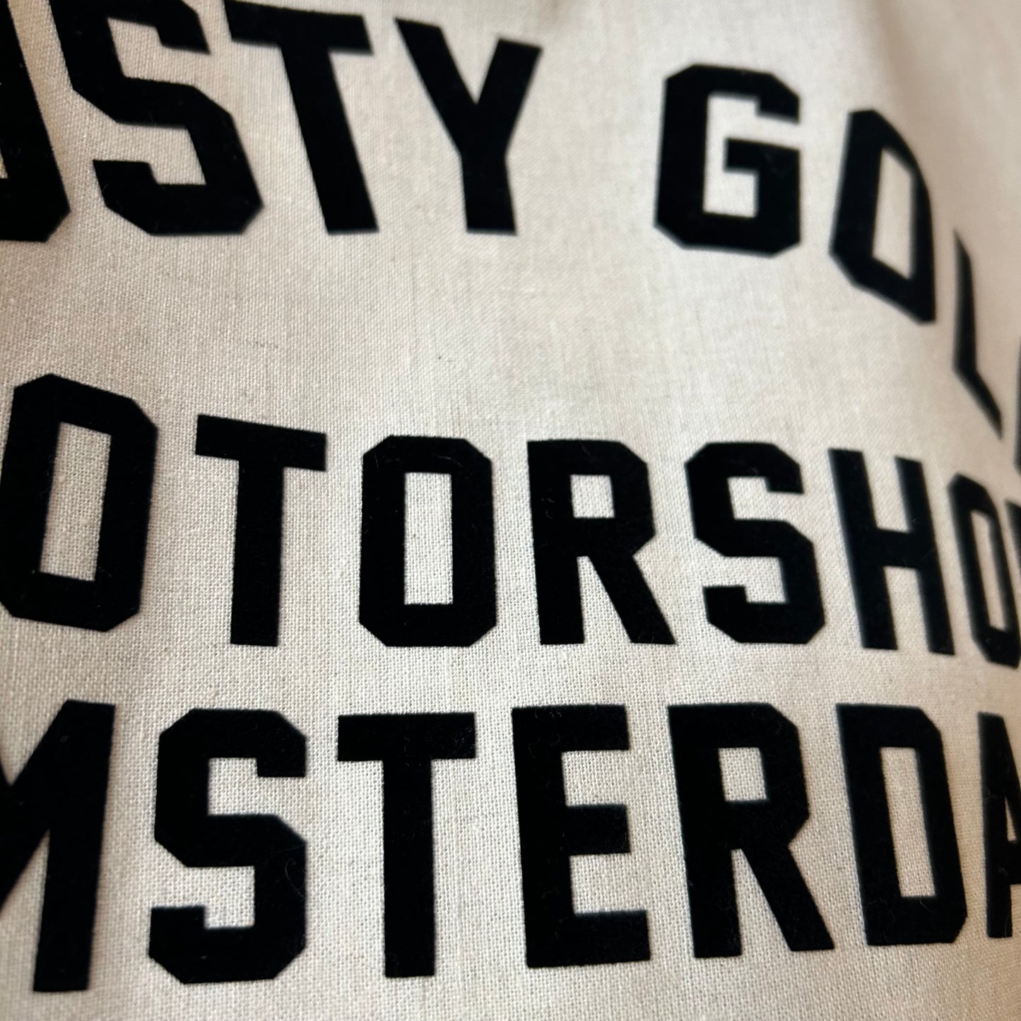 Rusty Gold tote bag Race Logo