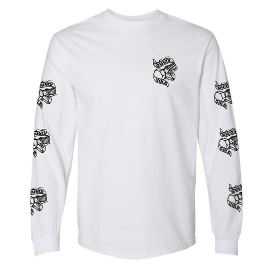 Rusty Gold Joker Long Sleeve Tee White