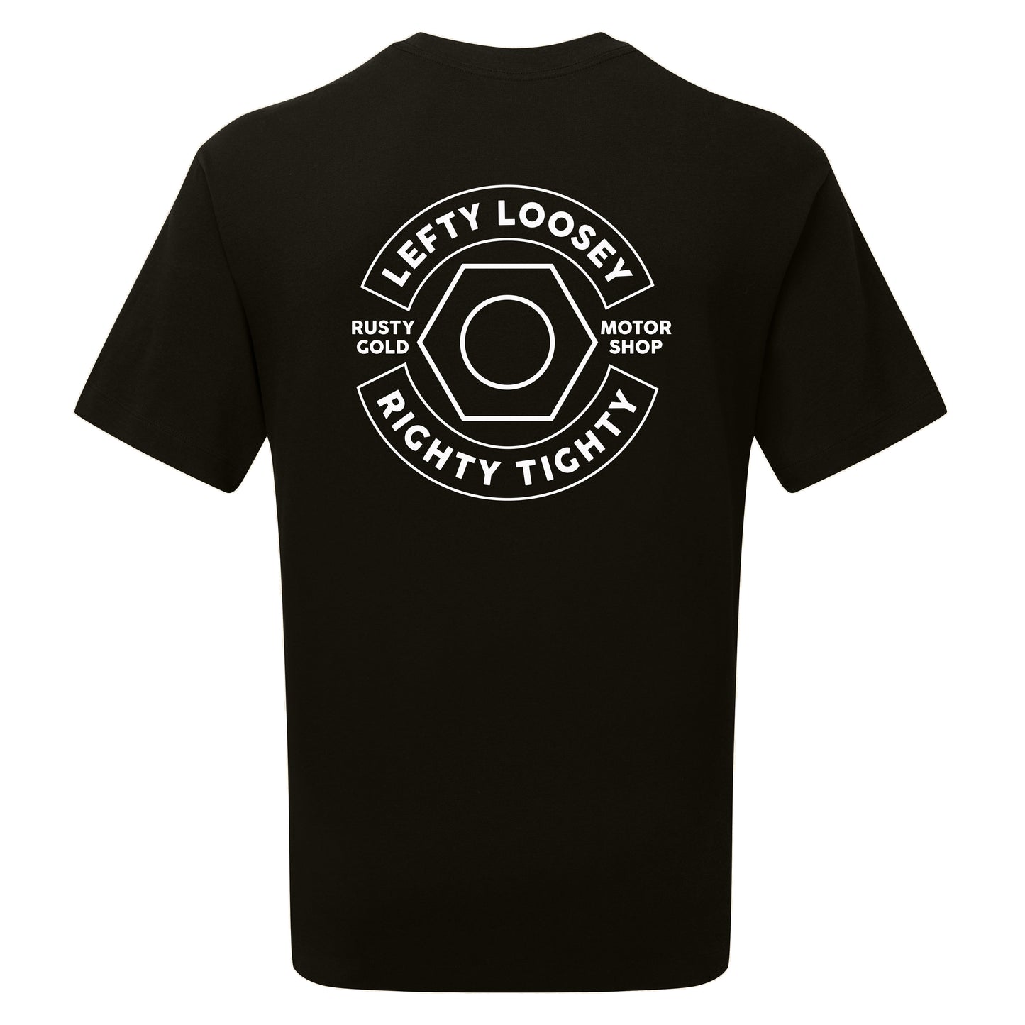 Rusty Gold Left Right Tee Black