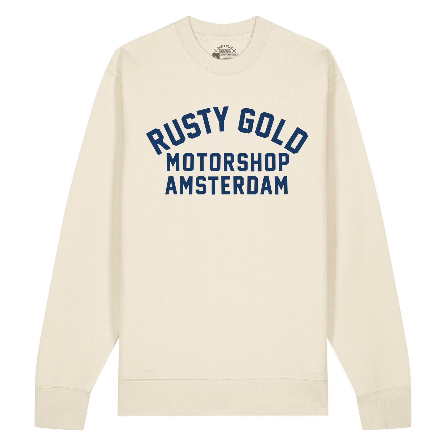 Rusty Gold Race Sweater Bone White & Navy