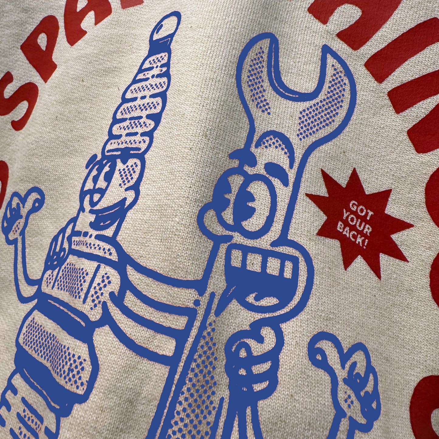 Rusty Gold Spark Sweater bone white