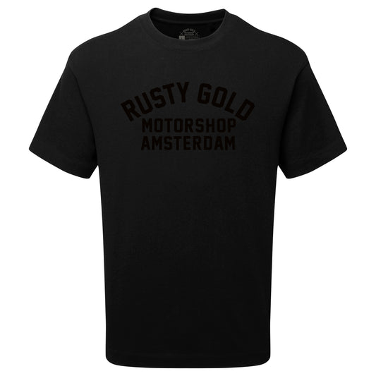 Rusty Race Tee - Black on Black