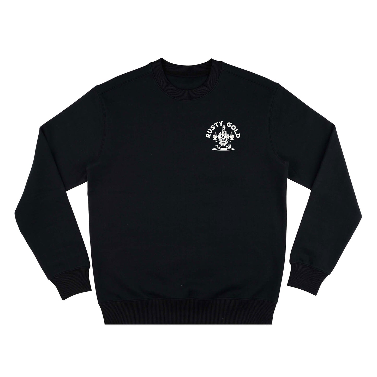 Rusty Gold Tough Glove Sweater Black & Vintage White