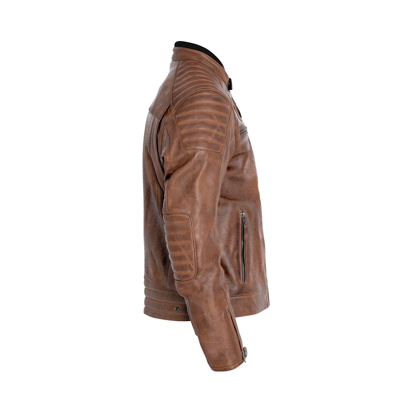 John Doe 'Dexter' Leather Motorcycle Jacket Brown