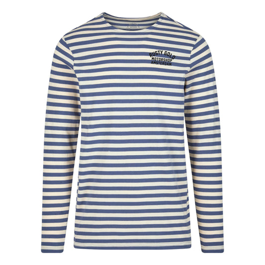 Rusty Gold 'Folsom' Long Sleeve - Blue&Black