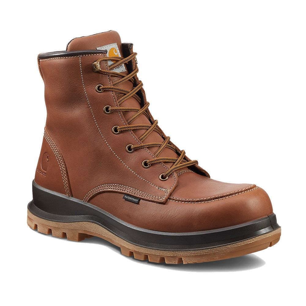 Carhartt Hamilton Waterproof Wedge Boots Brown – Rusty Gold Motorshop