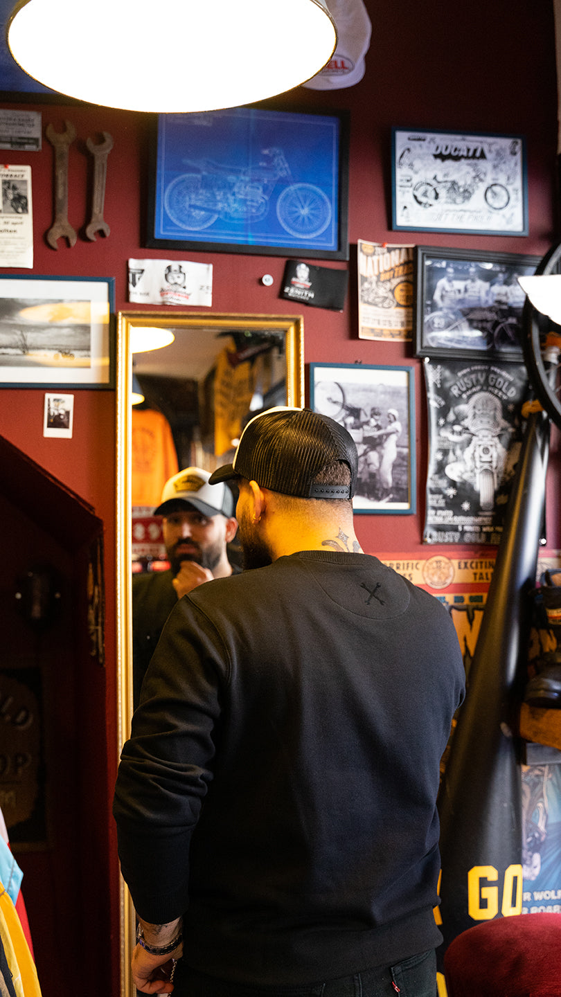 Rusty Race Sweater Black on Black