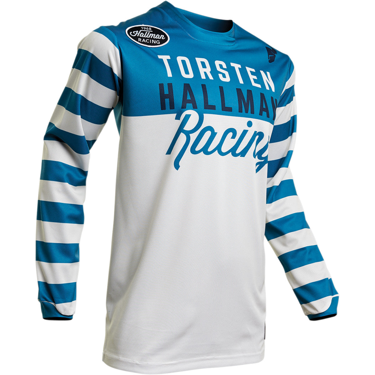 Hallman MotoCross Jersey Ringer Blue