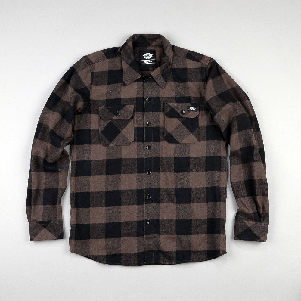 Dickies Sacramento Flannel Shirt - Gravel Grey