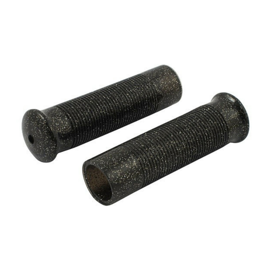 Metal flake grips Black 22mm