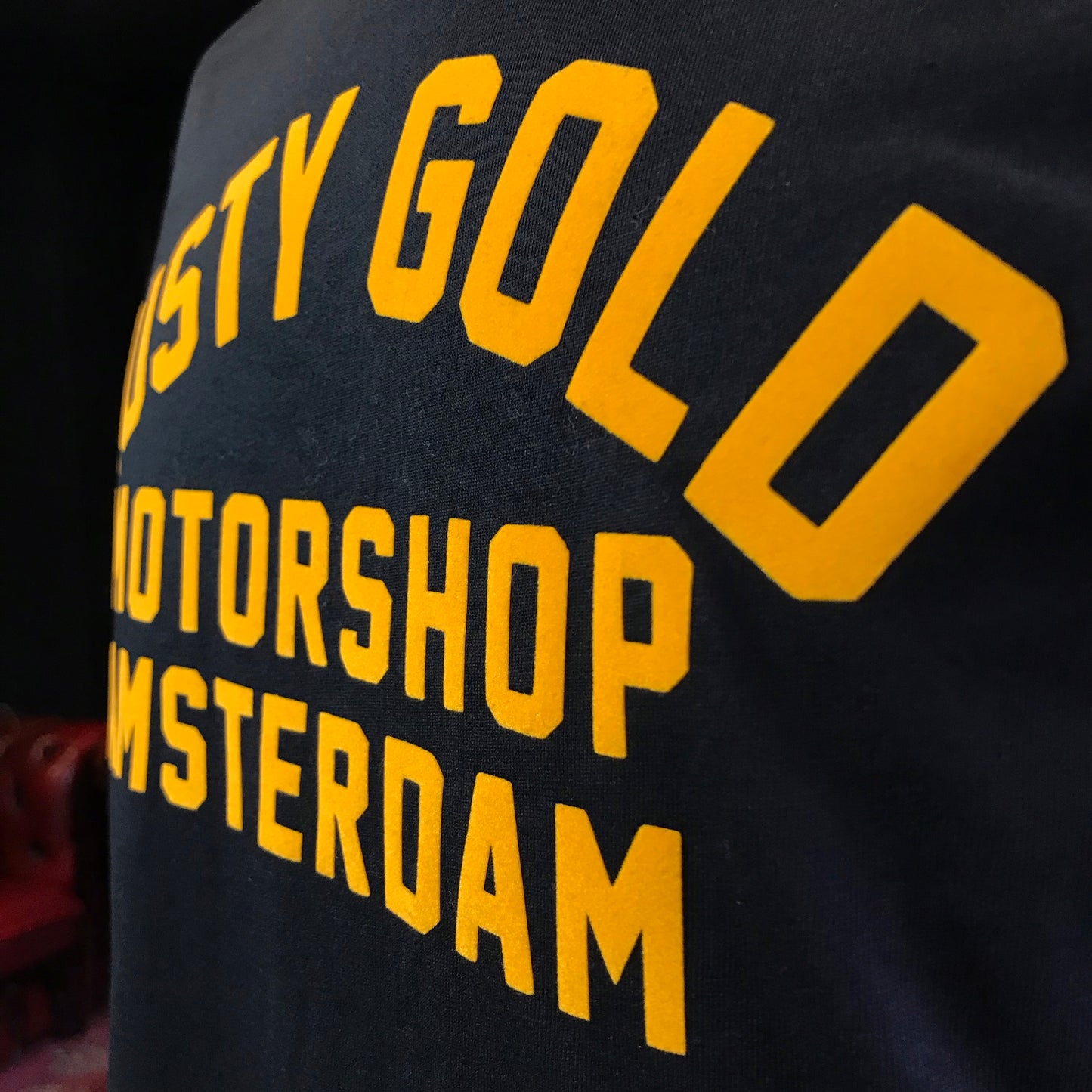 Rusty Race Tee - Yellow on Black