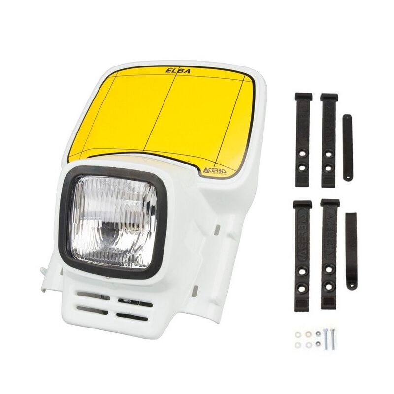 Acerbis Elba Vintage Enduro Headlight - White