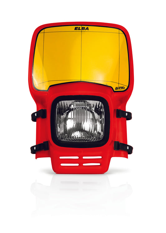 Acerbis Elba Vintage Enduro Headlight - Red