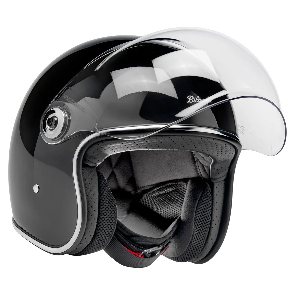 BILTWELL TAHOE HELMET METALLIC GLOSS BLACK
