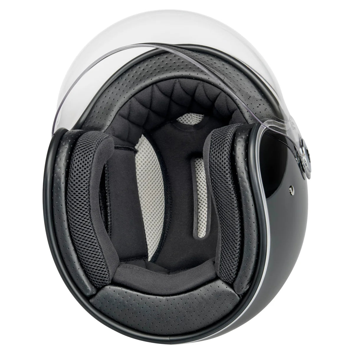 BILTWELL TAHOE HELMET METALLIC GLOSS BLACK
