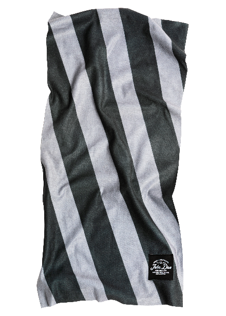 John Doe Tunnel Scarf - Stripes Black Grey