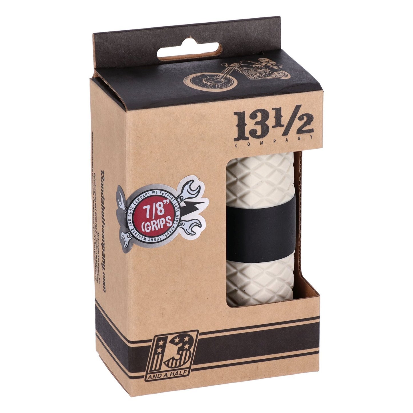 13 1/2 Outlaw grips black/white