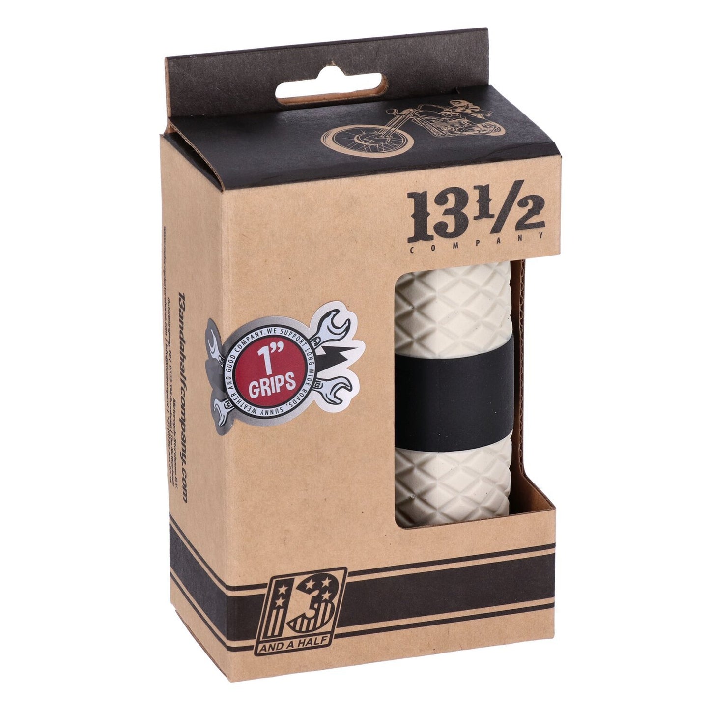13 1/2 Outlaw grips black/white