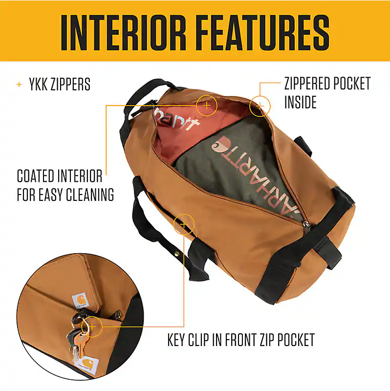 CARHARTT CLASSIC ROUND DUFFEL 40L - Brown