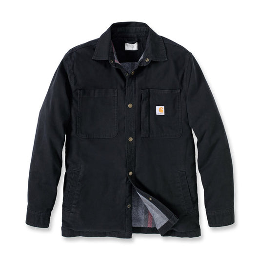 Carhartt Blanket Lined Denim Shirt Jacket - Black