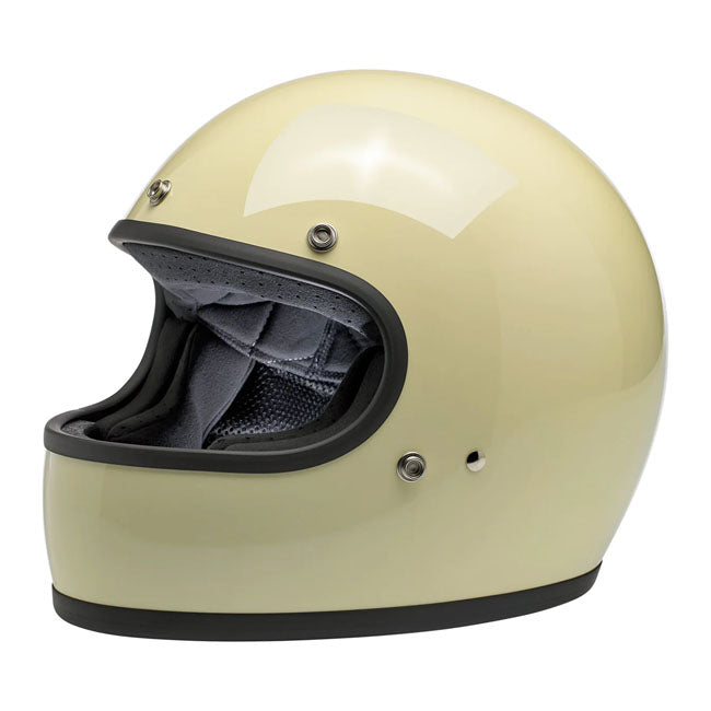 BILTWELL GRINGO HELMET GLOSS VINTAGE WHITE