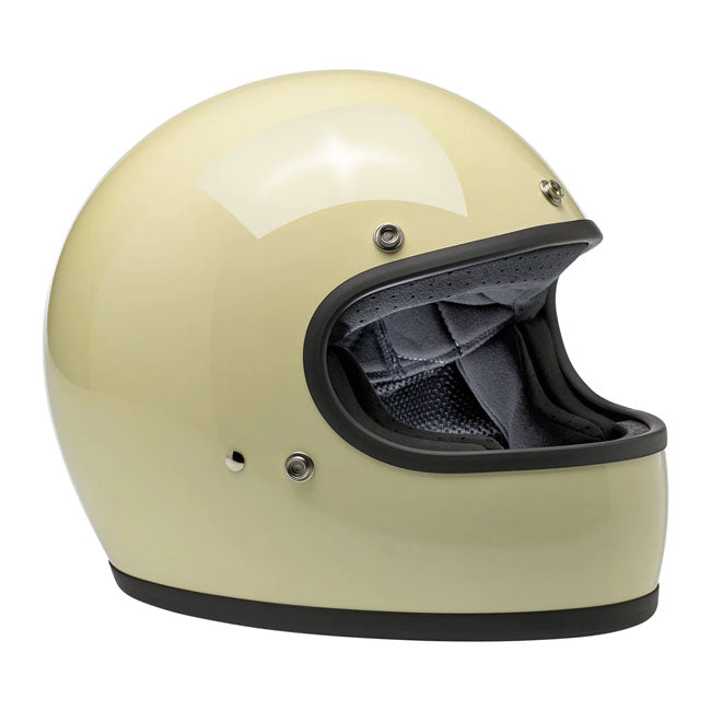 BILTWELL GRINGO HELMET GLOSS VINTAGE WHITE