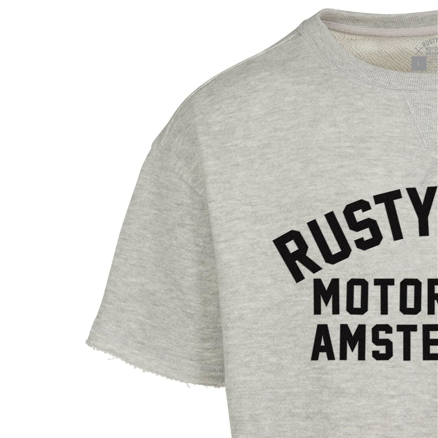 Rusty Gold 80's Sweater Tee - Herringbone Terry Grey