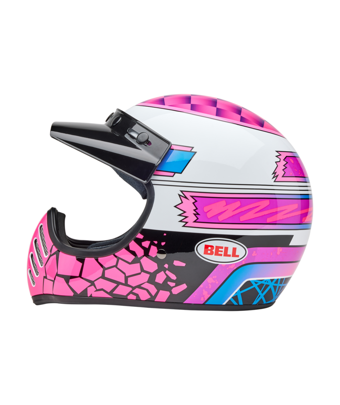 Bell Moto-3 Helmet - Deathspray Gloss Pink Purple