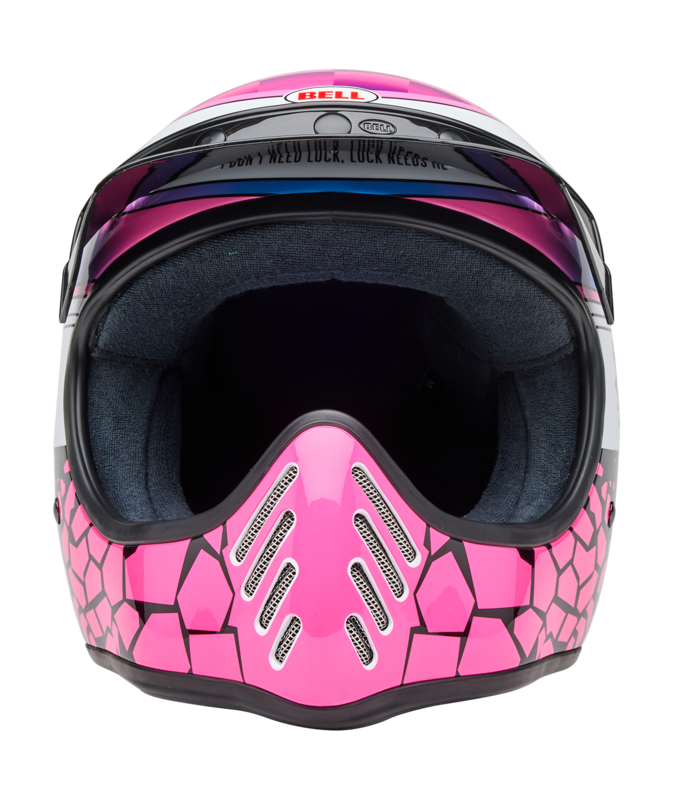 Bell Moto-3 Helmet - Deathspray Gloss Pink Purple