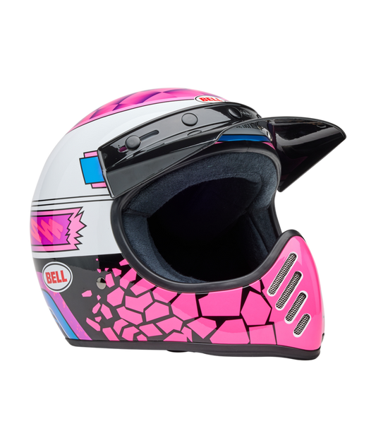 Bell Moto-3 Helmet - Deathspray Gloss Pink Purple