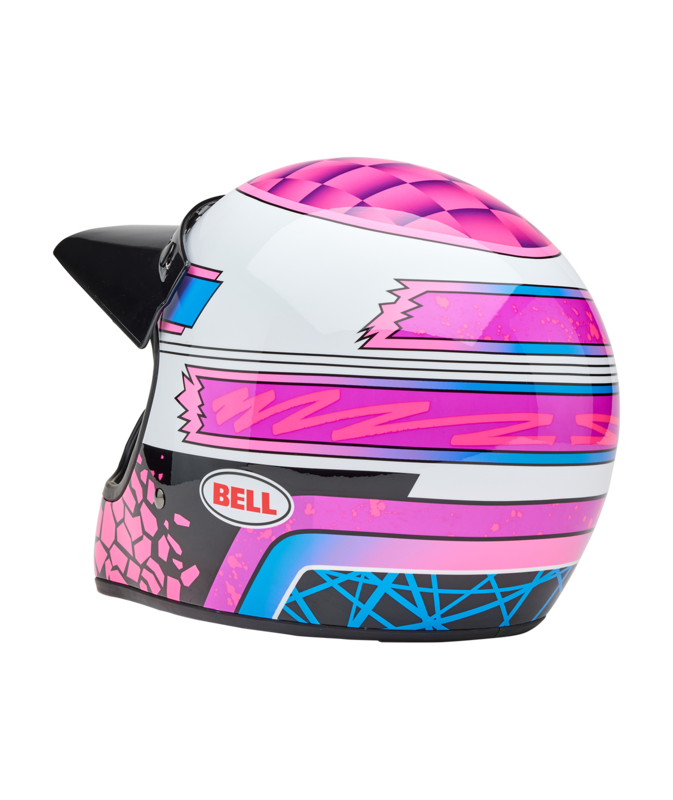 Bell Moto-3 Helmet - Deathspray Gloss Pink Purple