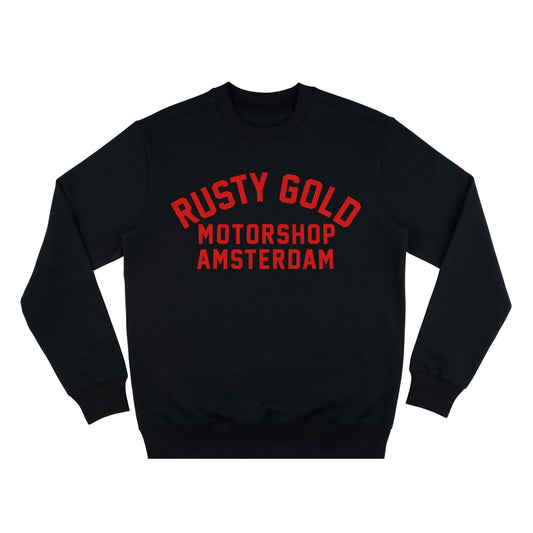 Rusty Race Sweater Black & Red
