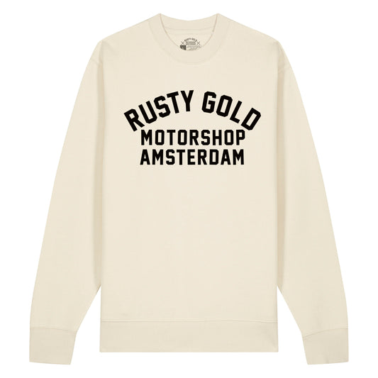 Rusty Gold Race Sweater Bone White