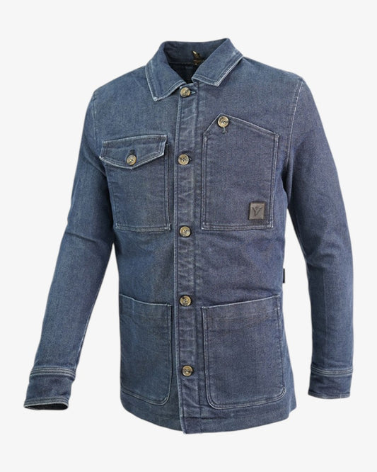 By City 'Wheel' Motorcycle Jacket - Blue Denim