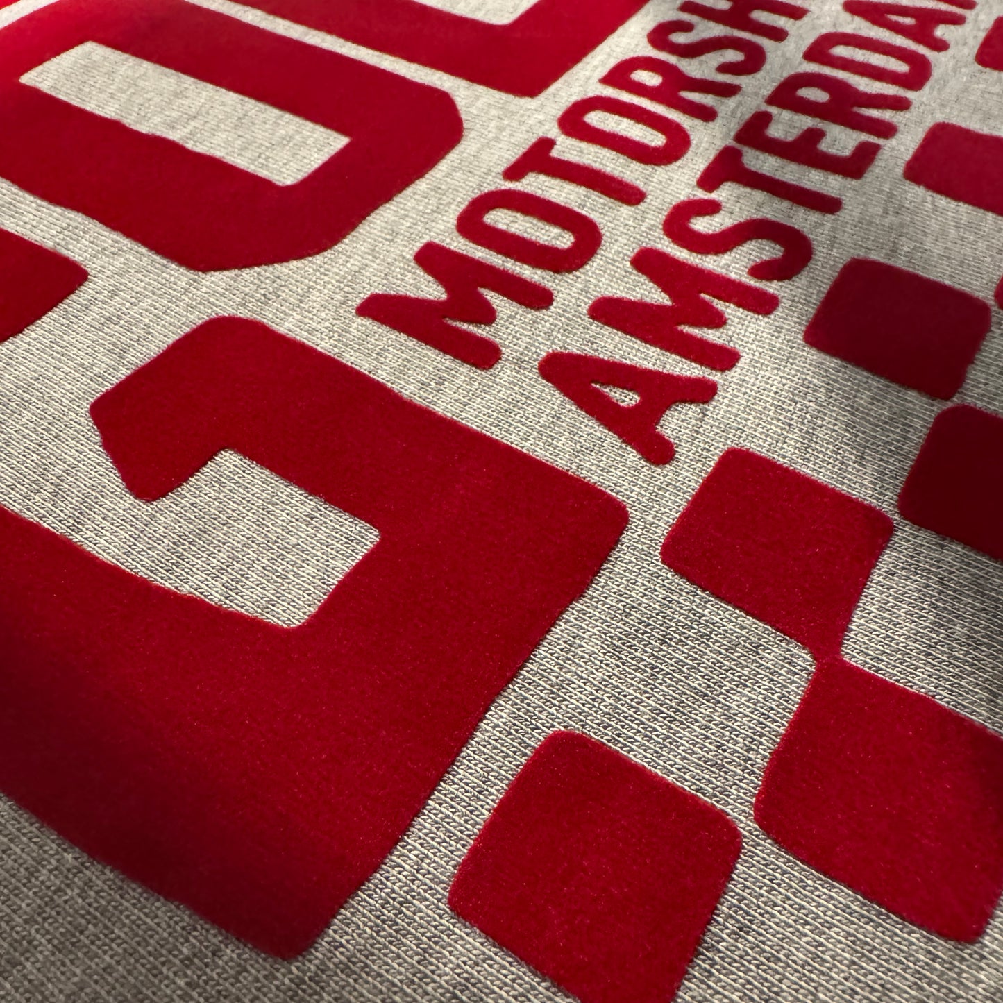 Rusty Gold Finish Sweater Grey & Red