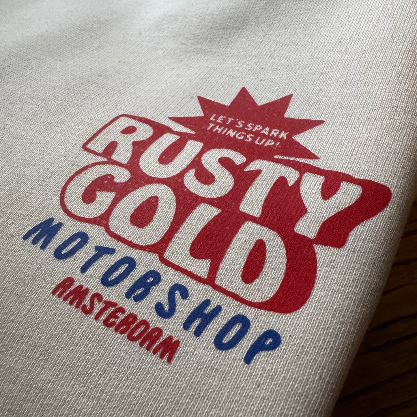 Rusty Gold Spark Sweater bone white