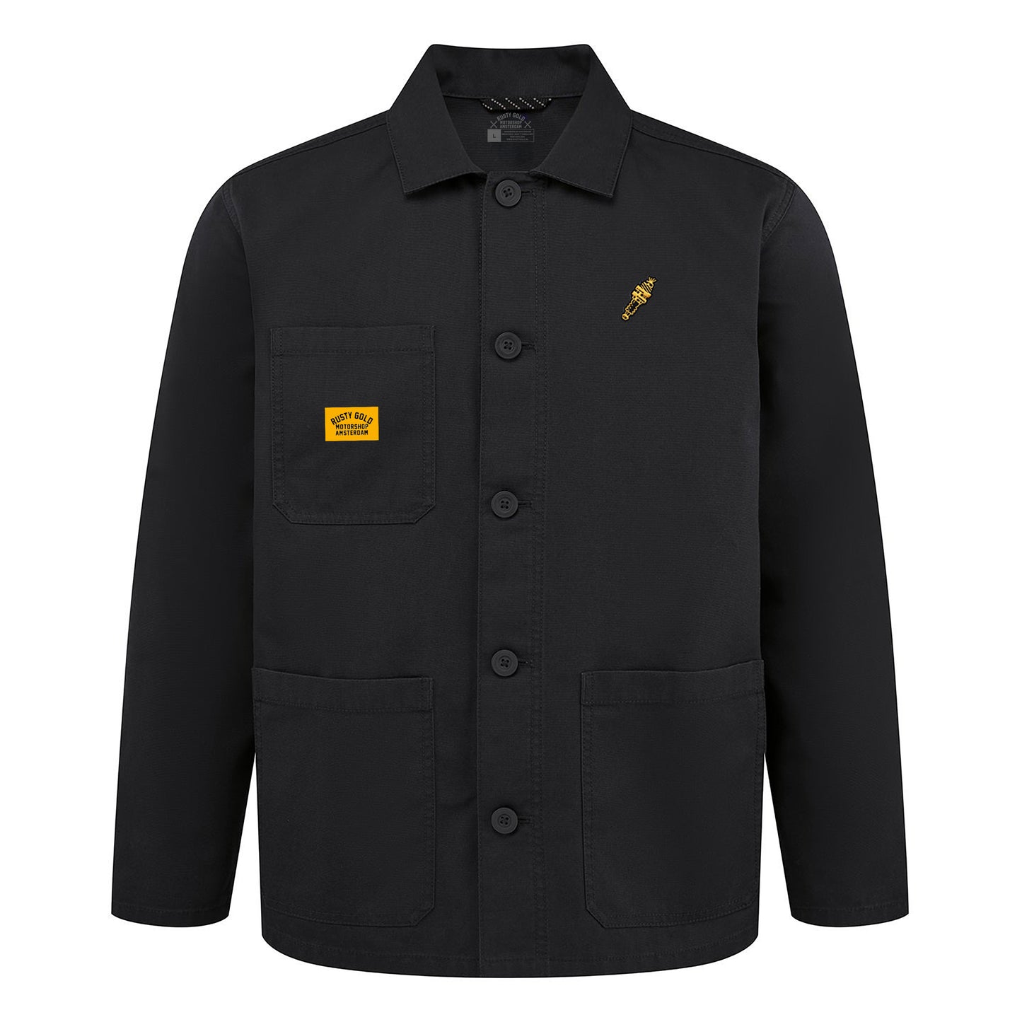 Rusty Gold Chore Coat - Black