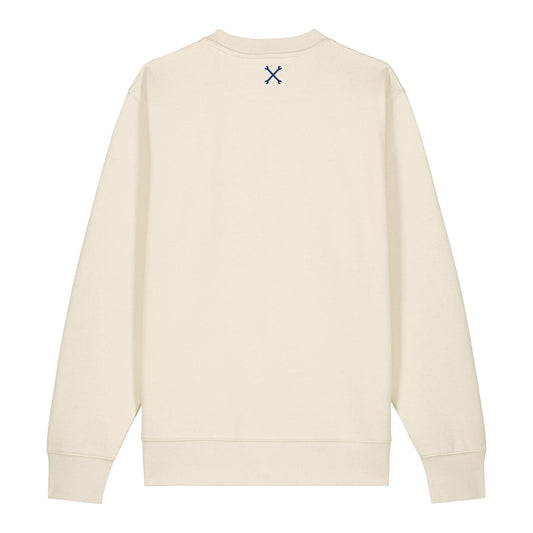 Rusty Gold Race Sweater Bone White & Navy