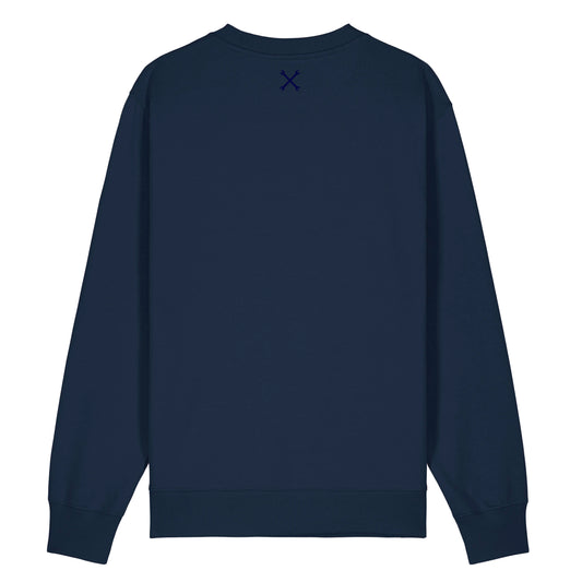 Rusty Gold Race Sweater Blue on Blue